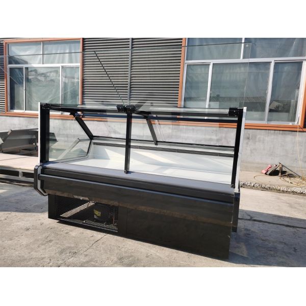 Hygenic Durable Refrigerated Serve Over Display Counter Refrigerated Showcase