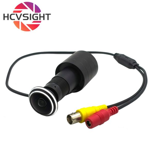 700TVL 1.7mm Wide Angle Lens, Mini Fisheye Door Eye CVBS Security Camera