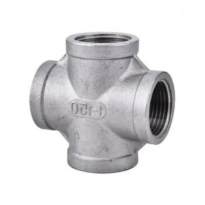China High quality galvanized malleable iron fitting in pipe fittings cross joint assembly tee Female fittings oem on sale