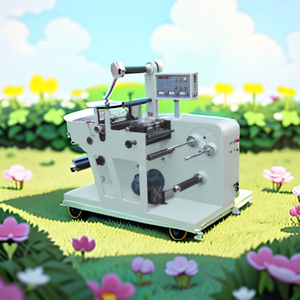 MAX. UNWINDER DIAMETER 500MM DIE-CUT DIFFERENT KINDS OF ADHESIVE LABELS WITH A SMALL ROTARY DIE CUTTING MACHINE