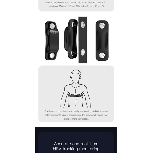 Men Girls 1.14'' Touch Screen Sports Watch Rechargable IP67 Waterproof