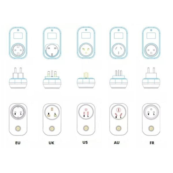 Mobile Remote Controlled WIFI Smart Home Plug EU Standard