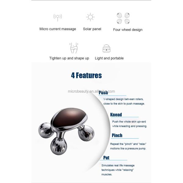 Microcurrent Face And Neck Lifting Massager Handheld Anti Cellulite Slimming Machine