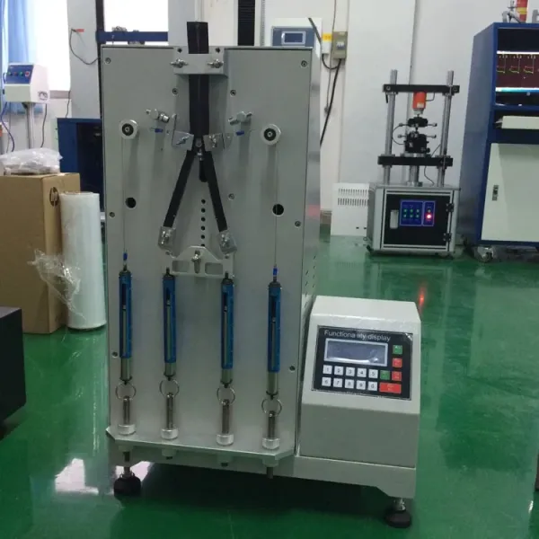 UP-4008 Professional Zipper Fatigue Tester with 75mm Reciprocating Stroke 30 cpm Frequency and 60° Opening Angle