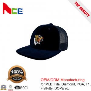 Wholesale embroidered custom suede cap snapback cap trucker mesh hat summer hat Custom suede Hats from china suppliers