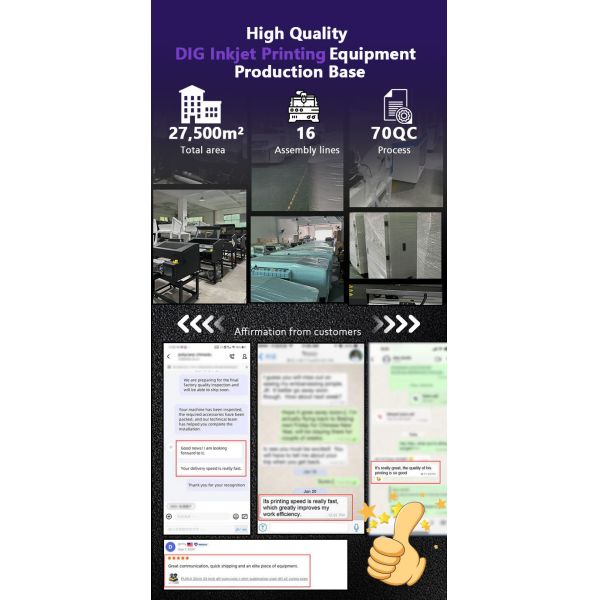 White Ink Layer DTF Printing Machine Rich Color For Opacity