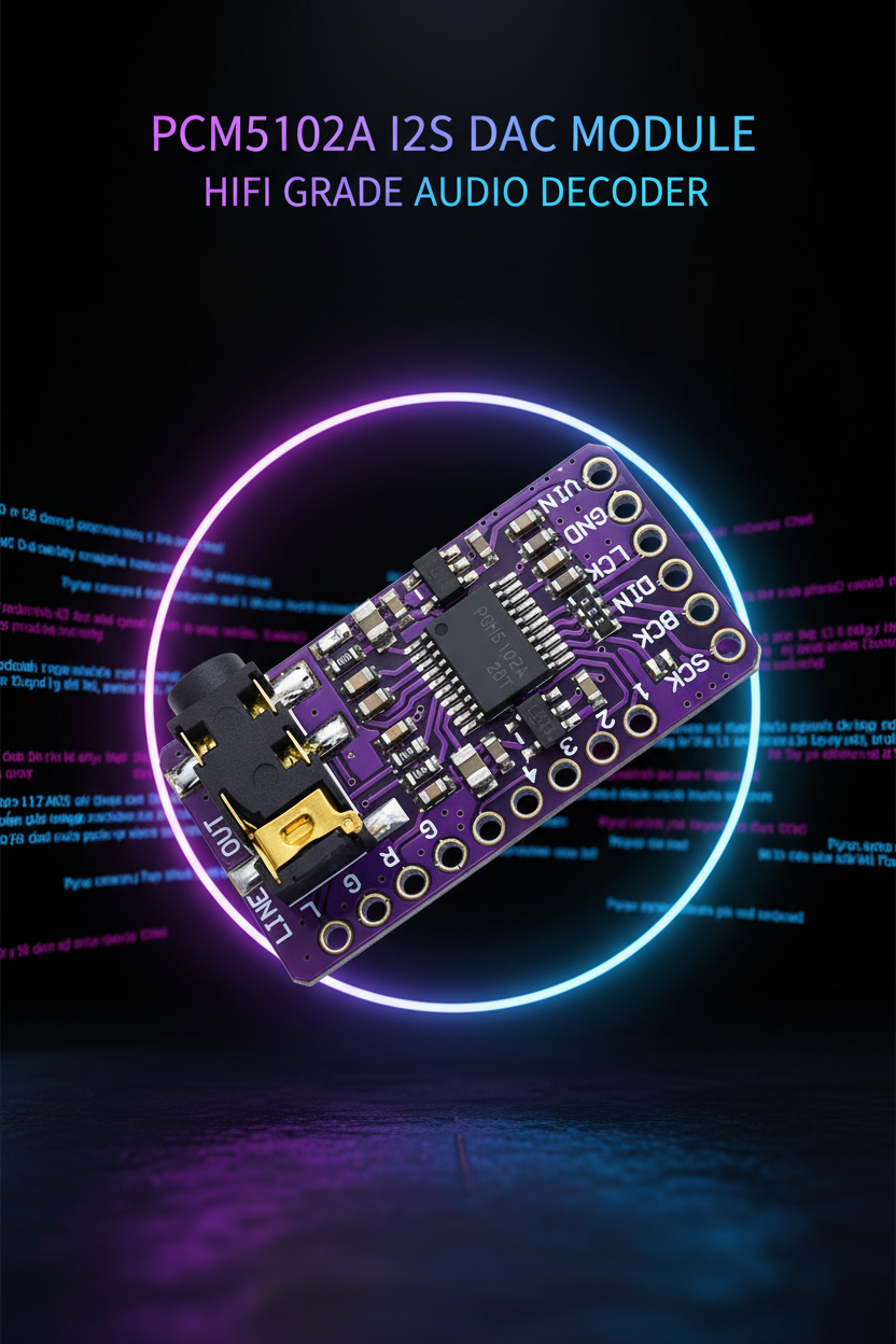 PCM5102 I2S Audio DAC Decoder Module Digital to Analog Converter Board for Raspberry Pi Arduino MCU DIY Speaker