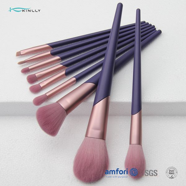9pcs Plastic Makeup Brushes