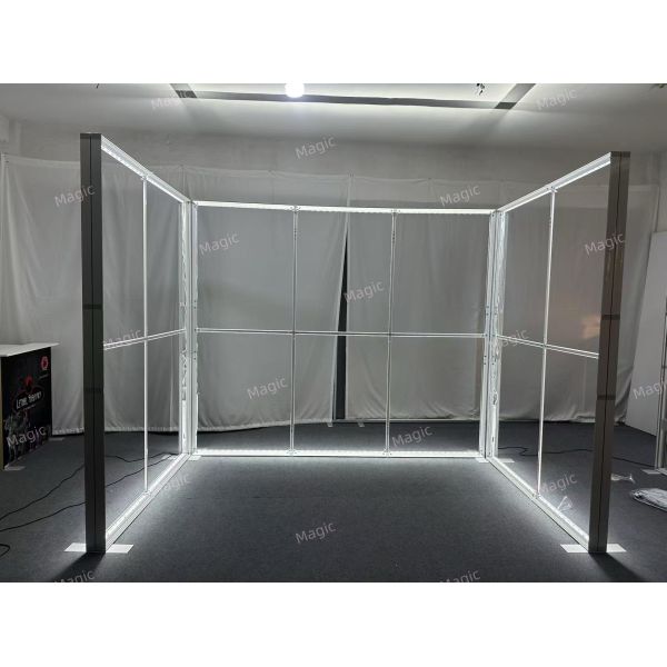 U Shape SEG Light Box 10x10ft Backlit Exhibition Stand Trade Show Booth