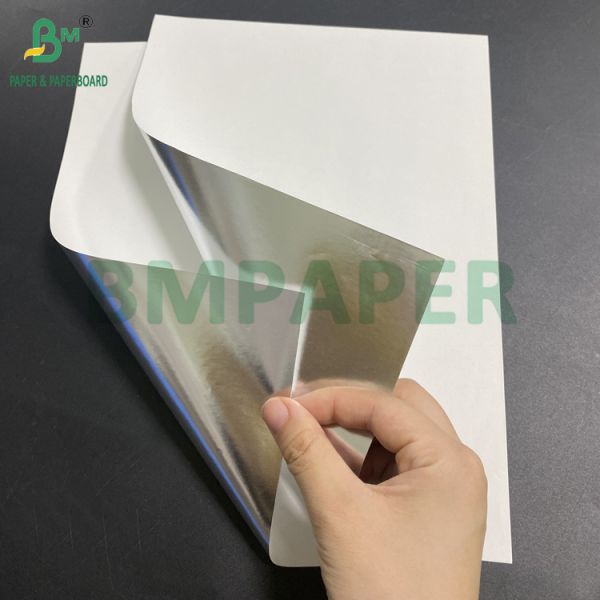 70gsm Metallic Paper For Beer Bottle Labels Silver Top White Back 765mm 70gsm Metallic Paper For Beer Bottle Labels Silver Top White Back 765mm