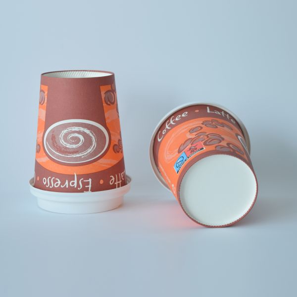 Custom Logo Disposable kraft Single Wall Paper Cup 3oz to 32oz