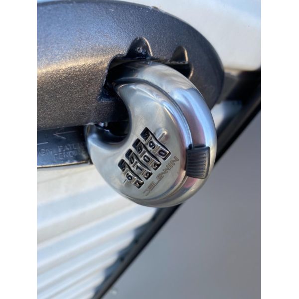 Rustproof Outdoor Lock 4 Digit Combination Discus With Hardened Shackles Padlock