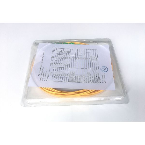 1:8 Modular Type Fiber Optical PLC Splitter with 2.0mm Cable and 1.5m Length for FTTX Deployment