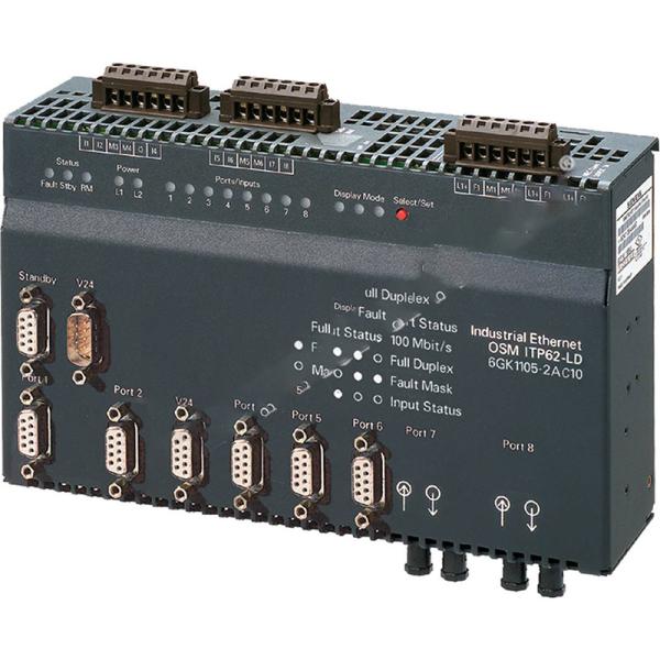 RJ45 TP62 Siemens Simatic Net Optical Switch Module 6GK1105-2AD10