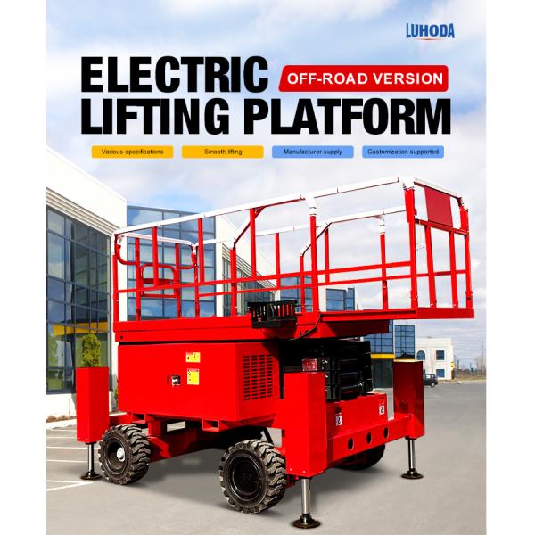 Construction Lifter Portable Scissor Lift Elevator Movable Hydraulic Aerial Lifting Platform 6m 8m 10m 12m for Sale