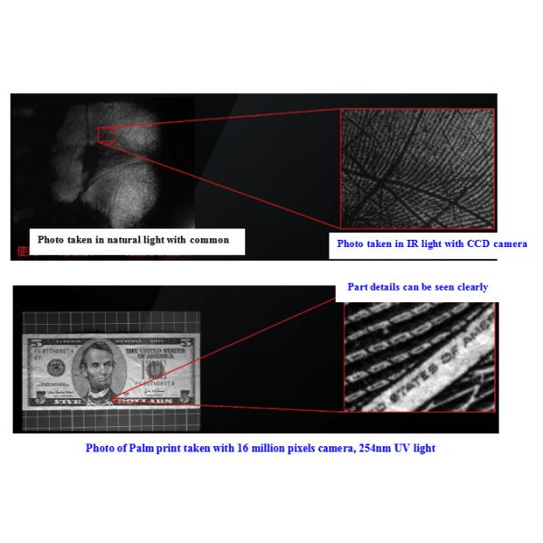 190 - 1200nm Full Wave CCD Forensic Evidence Camera 3.5" 180° Rotating LCD Real Time Image Spectrum