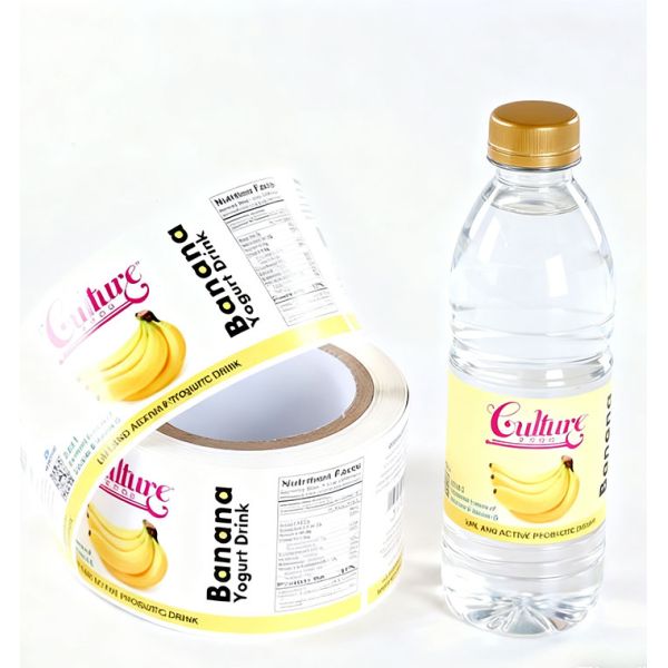 Custom Waterproof Adhesive Personalized Juice Bottle Waterproof Packaging Label Vitamin Enhanced Water Label