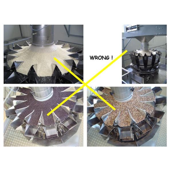 1000 Gram 10 Head Automatic Multihead Weigher with Central Tank Storage