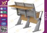 University Steel Book Holder Lecture Room Seating With Writing Desk