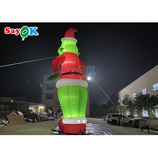 Giant Inflatable Dog Cartoon Characters Inflable Grinch Balloon Santa Christmas For Decoration