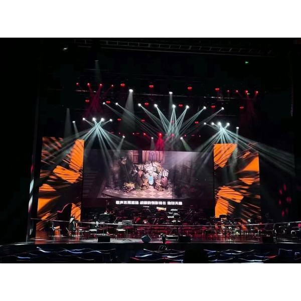 Fixed Stage Indoor Full Color HD 4K P3 Die-Cast Aluminum LED Display Pixel Density 62500/Sqm