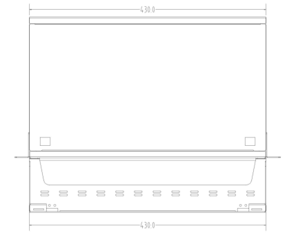 24 Fiber 1U Rack Mount MPO/MTP Fiber Optic Patch Panel with 19 Inch Standard Structure