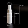 Hebei Shengxiang HDPE material 30ml white perfume bottle plastic spray bottle for sale