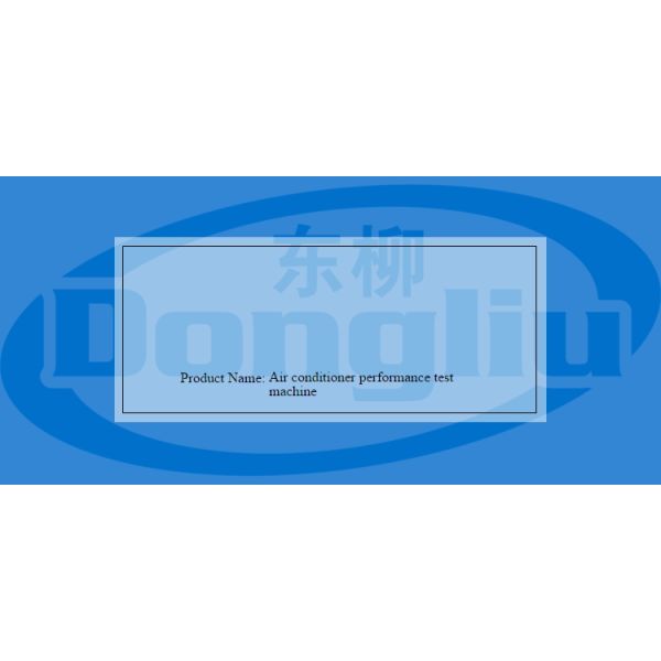 Industrial Tablet Computer Control Type Air Conditioner Performance test System