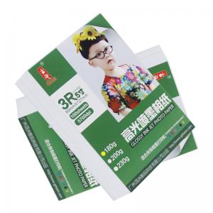 China Premium Glossy 3R Photo Paper , 180 Gsm Glossy Photo Paper Cast Coated on sale
