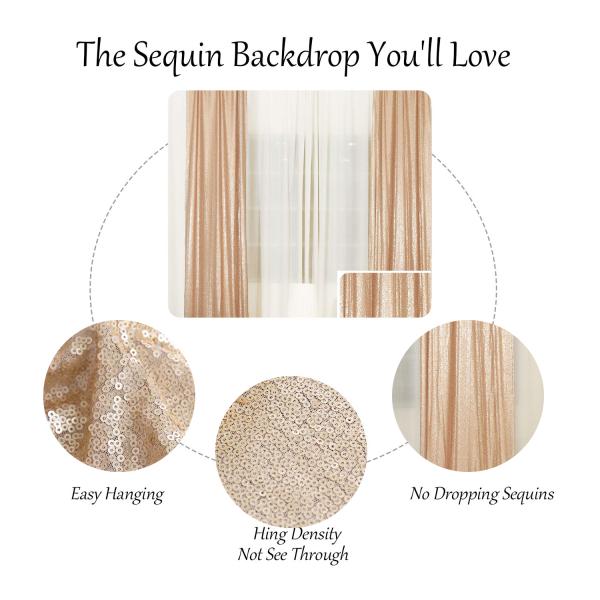 Luxury Elegant Sequin Fabric Background Backdrop For Birthday Pipe And Drape For Wedding Sequin Fabric