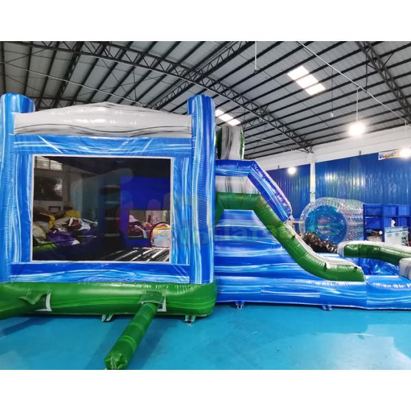 Palm Tree Jumping Inflatable Bouncer Slide For Backyard