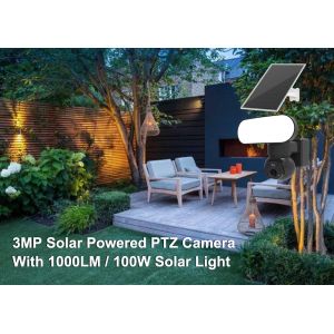 Night Vision IR Waterproof Solar Security Camera With Floodlight Surveillance