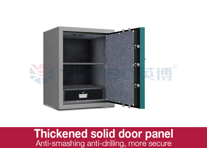 Yingbo Mechanical Lock Fireproof Safe Box Cement Material Fire Rating 2 Hours