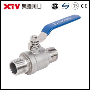 Wholesale Gas Media 2PC Stainless Steel External Thread Ball Valve 20.00cm * 10.00cm * 8.00cm from china suppliers