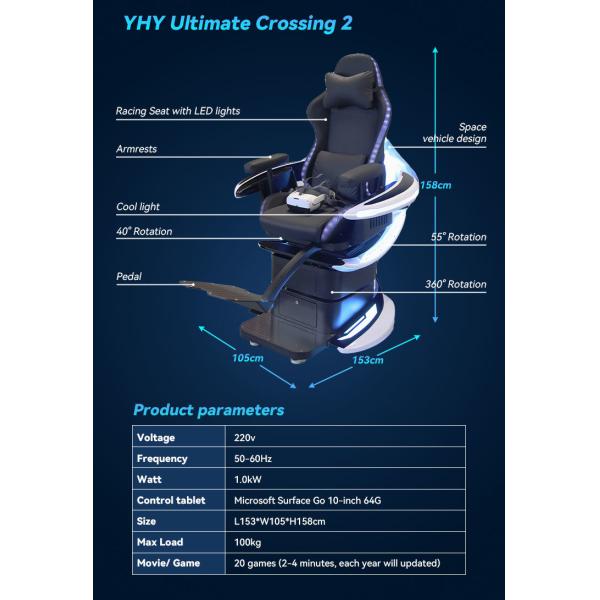 VR 360 Chair 9D Roller Coaster Indoor Simulation Flight Simulators Game Machine