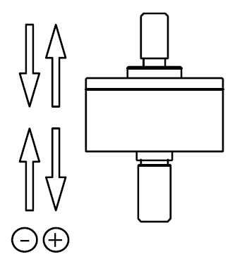 Small Tension Compression Load Cell , Stainless Steel Load Sensor 50kg 100kg