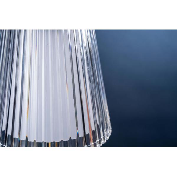 Crystal LED Table Lamp Type C Usb 5v Rechargeable Touch Three Color Dimming