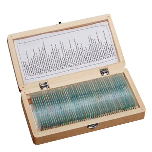 Fixed Set 50 Kinds Human Pathology Microscope Prepared Slides for Educational Supplies