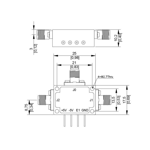 8 To 16 GHz SPDT Reflective PIN Diode Switch