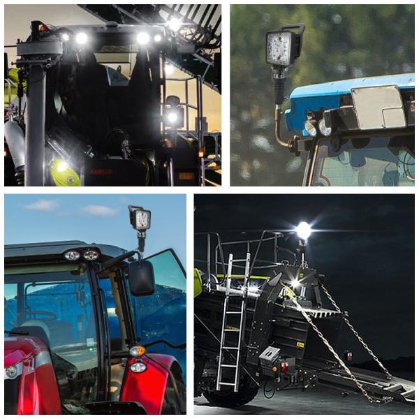 White LED Work Light 10V - 36V Flood Light With Switch And Handle