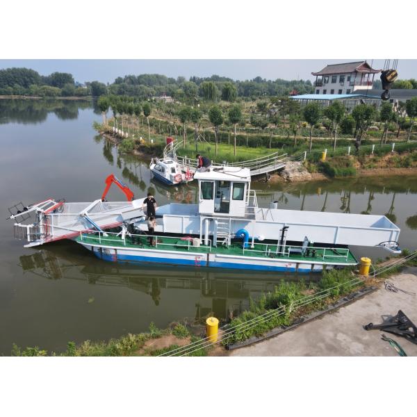 JULONG Customized River Cleaning Trash Skimmer Boat Price For Garbage Collection