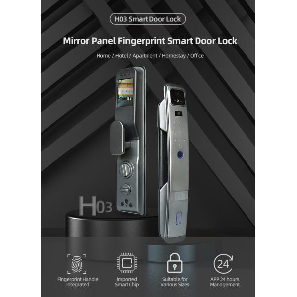 Smart Camera Door Lock Tuya Smart WiFi Digital Password Fingerprint Unlock