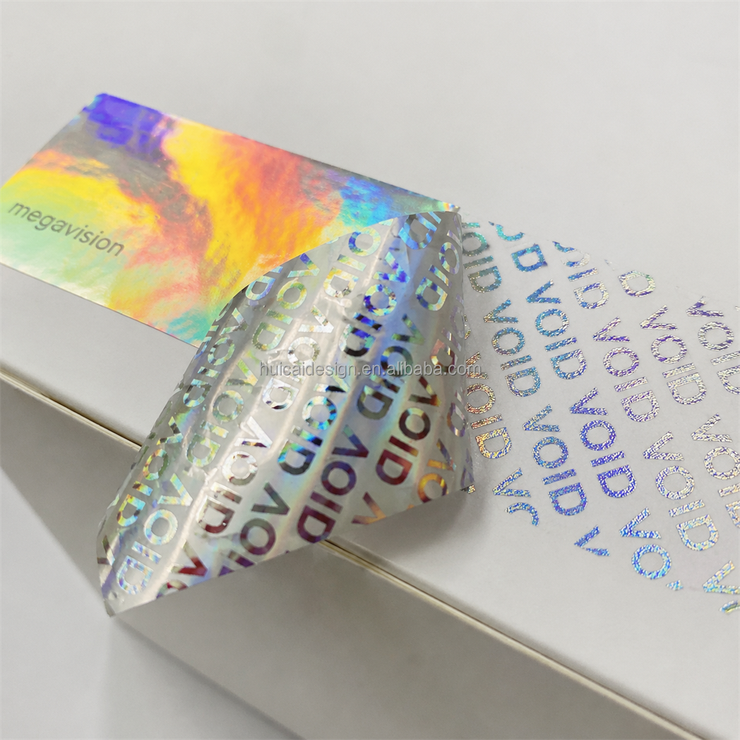 Custom Printing Self Adhesive Waterproof Void Sticker Warranty Security Label Sticker