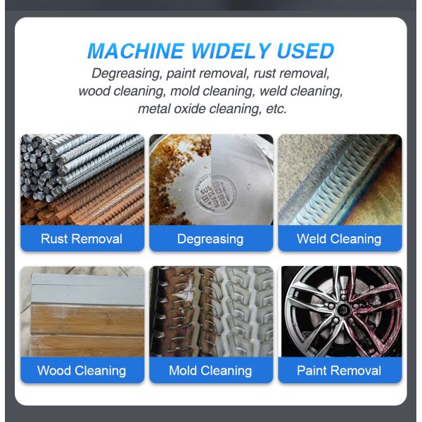 200W/300W Portable Pulse Laser Cleaning Machine | Efficient Rust & Paint Removal for Metal, Wood, Walls