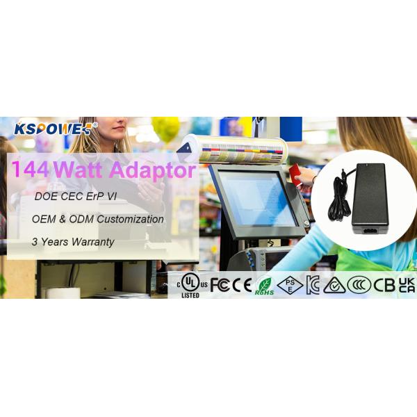 12V 12A Desktop Power Adapter UL Certified Electronic Power Adapter AC100V-240V Input