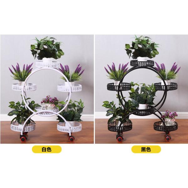 20kg Bearing 50x28x80cm Metal Flower Stand Smooth Finish