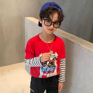 Red White 100 Cotton Childrens Plain Sweatshirts Crewneck Sweatshirts For Guys