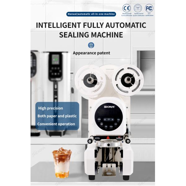 High Speed 95/90 Caliber Cup Sealing Machine Automatic 110V 220V Cup Sealer For Beverage Shop