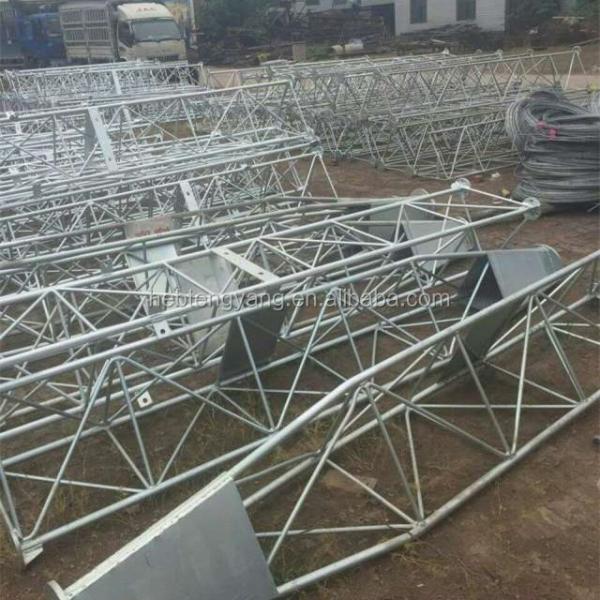 galvanized guyed steel communication anemometry met mast tower