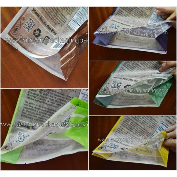 Biodegradable Custom Plastic Food Packaging Bags Printed Any Color